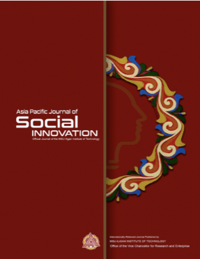 					View Vol. 36 No. 2 (2024): ASIA PACIFIC JOURNAL OF SOCIAL INNOVATION (formerly The Mindanao Forum)
				